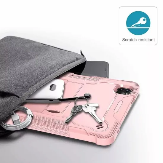 Husa pentru iPad Pro 12.9 (2018 / 2020 / 2021 / 2022) + Folie - Techsuit Rugged TabShell - Black Husa pentru iPad Pro 12.9 (2018 / 2020 / 2021 / 2022) + Folie - Techsuit Rugged TabShell - Black