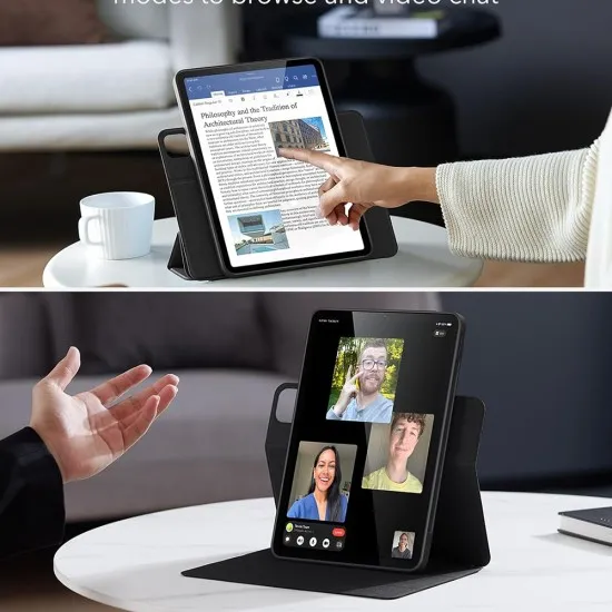Husa pentru iPad Pro 13 (2024) - ESR Rebound Hybrid - Navy Blue Husa pentru iPad Pro 13 (2024) - ESR Rebound Hybrid - Navy Blue