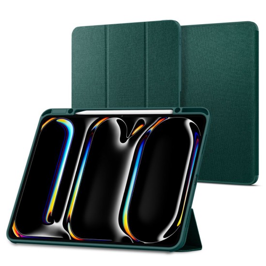 Husa pentru iPad Pro 13 (2024) - Spigen Urban Fit - Midnight Green Husa pentru iPad Pro 13 (2024) - Spigen Urban Fit - Midnight Green