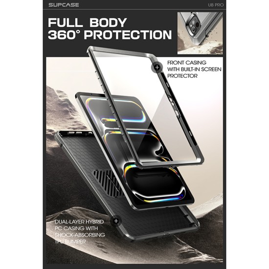 Husa pentru iPad Pro 13 (2024) - Supcase Unicorn Beetle Pro - Black Husa pentru iPad Pro 13 (2024) - Supcase Unicorn Beetle Pro - Black
