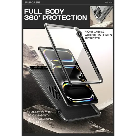 Husa pentru iPad Pro 13 (2024) - Supcase Unicorn Beetle Pro - Black Husa pentru iPad Pro 13 (2024) - Supcase Unicorn Beetle Pro - Black