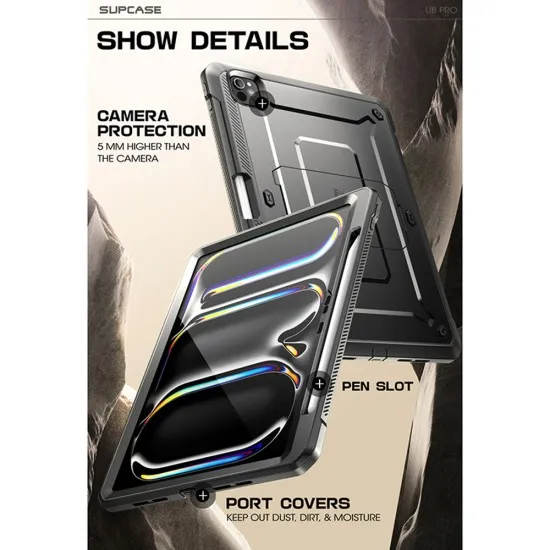 Husa pentru iPad Pro 13 (2024) - Supcase Unicorn Beetle Pro - Black Husa pentru iPad Pro 13 (2024) - Supcase Unicorn Beetle Pro - Black