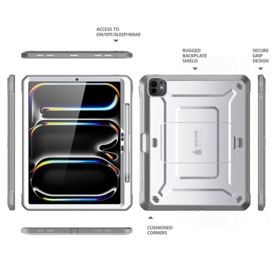 Husa pentru iPad Pro 13 (2024) - Supcase Unicorn Beetle Pro - White