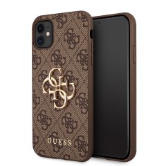 Husa pentru iPhone 11 - Guess Hardcase 4G Big Metal Logo (GUHCN614GMGBR) - Brown Husa pentru iPhone 11 - Guess Hardcase 4G Big Metal Logo (GUHCN614GMGBR) - Brown