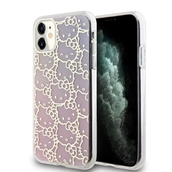 Husa pentru iPhone 11 - Hello Kitty Hardcase IML Gradient Electrop Crowded Kitty Head (HKHCN61HCHPEP) - Pink Husa pentru iPhone 11 - Hello Kitty Hardcase IML Gradient Electrop Crowded Kitty Head (HKHCN61HCHPEP) - Pink