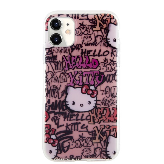 Husa pentru iPhone 11 - Hello Kitty Hardcase IML Tags Graffiti (HKHCN61HDGPTP) - Pink Husa pentru iPhone 11 - Hello Kitty Hardcase IML Tags Graffiti (HKHCN61HDGPTP) - Pink