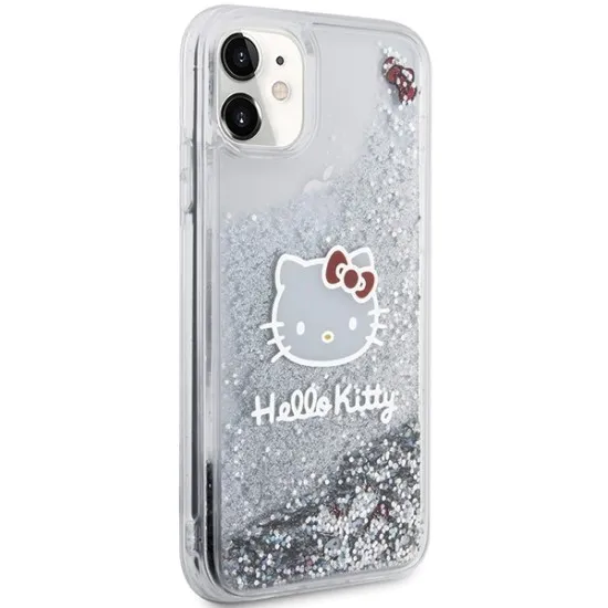 Husa pentru iPhone 11 - Hello Kitty Hardcase Liquid Glitter Charms Kitty Head (HKHCN61LIKHET) - Silver Husa pentru iPhone 11 - Hello Kitty Hardcase Liquid Glitter Charms Kitty Head (HKHCN61LIKHET) - Silver