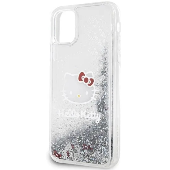 Husa pentru iPhone 11 - Hello Kitty Hardcase Liquid Glitter Charms Kitty Head (HKHCN61LIKHET) - Silver Husa pentru iPhone 11 - Hello Kitty Hardcase Liquid Glitter Charms Kitty Head (HKHCN61LIKHET) - Silver
