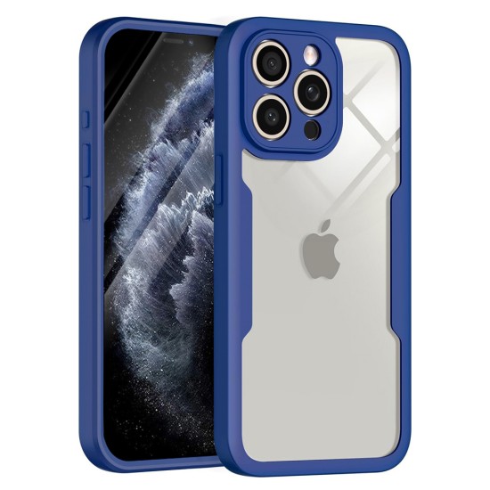 Husa pentru iPhone 11 Pro + Folie - Techsuit ColorVerse 360 Series - Blue