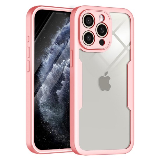 Husa pentru iPhone 11 Pro + Folie - Techsuit ColorVerse 360 Series - Pink