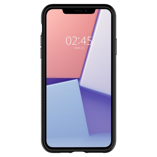 Husa pentru iPhone 11 Pro Max - Spigen Liquid Air - Matte Black