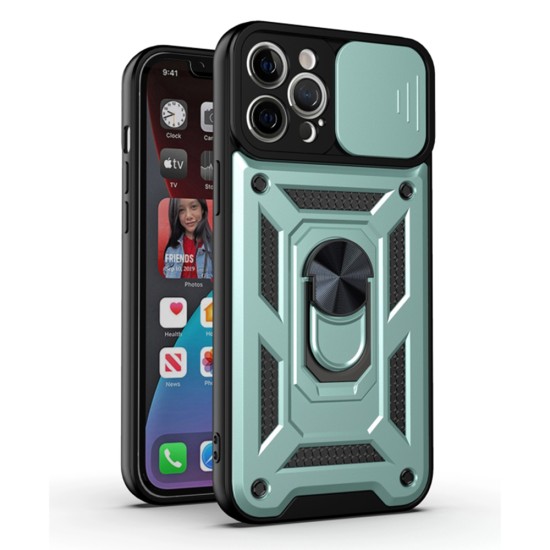 Husa pentru iPhone 11 Pro Max - Techsuit CamShield Series - Green