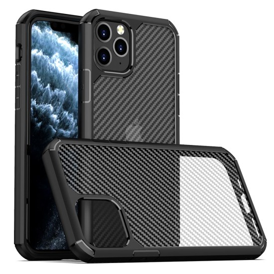 Husa pentru iPhone 11 Pro Max - Techsuit CarbonFuse - Black