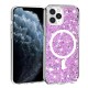 Husa pentru iPhone 11 Pro Max - Techsuit Sparkly Glitter MagSafe - Magenta