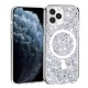 Husa pentru iPhone 11 Pro Max - Techsuit Sparkly Glitter MagSafe - White