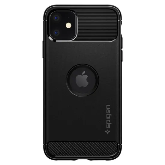 Husa pentru iPhone 11 - Spigen Rugged Armor - Negru Husa pentru iPhone 11 - Spigen Rugged Armor - Negru