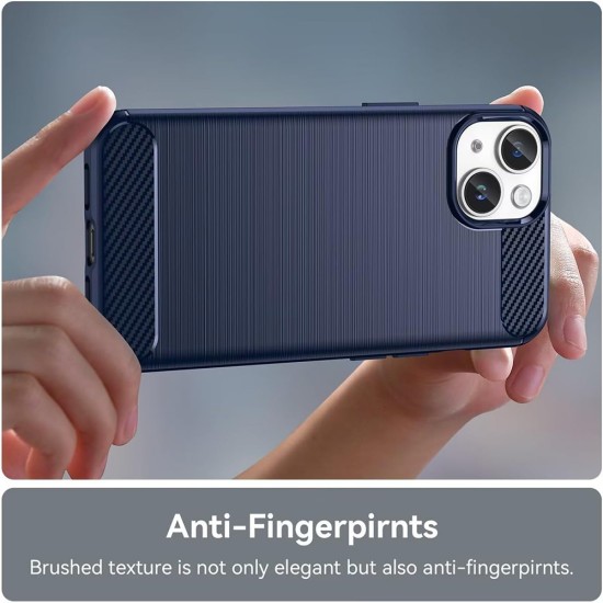 Husa pentru iPhone 11 - Techsuit Carbon Silicone - Blue