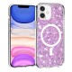 Husa pentru iPhone 11 - Techsuit Sparkly Glitter MagSafe - Magenta