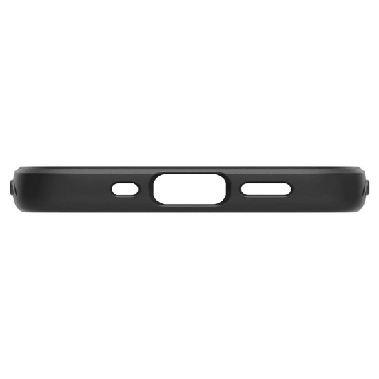 Husa pentru iPhone 12 / 12 Pro - Spigen Liquid Air - Matte Black