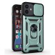 Husa pentru iPhone 12 / 12 Pro - Techsuit CamShield Series - Green