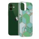 Husa pentru iPhone 12 / 12 Pro - Techsuit Marble Series - Green Hex