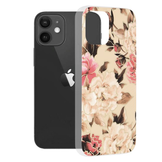 Husa pentru iPhone 12 / 12 Pro - Techsuit Marble Series - Mary Berry Nude