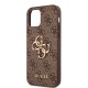 Husa pentru iPhone 12 / iPhone 12 Pro - Guess Hardcase 4G Big Metal Logo (GUHCP12M4GMGBR) - Brown