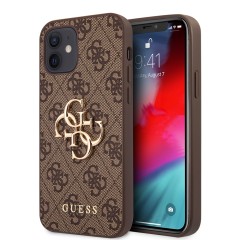 Husa pentru iPhone 12 / iPhone 12 Pro - Guess Hardcase 4G Big Metal Logo (GUHCP12M4GMGBR) - Brown Husa pentru iPhone 12 / iPhone 12 Pro - Guess Hardcase 4G Big Metal Logo (GUHCP12M4GMGBR) - Brown