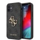 Husa pentru iPhone 12  / iPhone 12 Pro - Guess Hardcase 4G Big Metal Logo ( GUHCP12M4GMGGR) - Grey