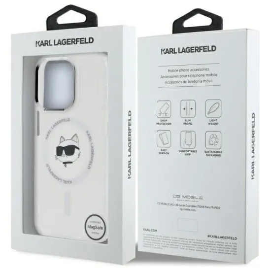 Husa pentru iPhone 12 / iPhone 12 Pro - Karl Lagerfeld IML MagSafe (KLHMP12MHLSCHH) - Metal Choupette`s Head Husa pentru iPhone 12 / iPhone 12 Pro - Karl Lagerfeld IML MagSafe (KLHMP12MHLSCHH) - Metal Choupette`s Head