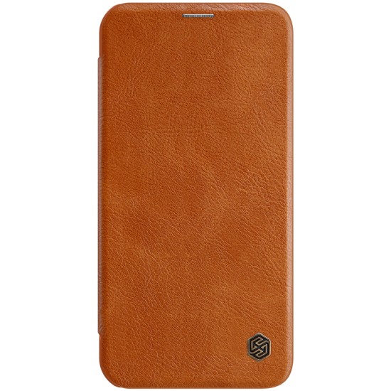 Husa pentru iPhone 12 mini - Nillkin QIN Leather Case - Brown