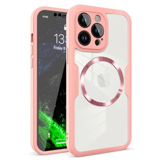 Husa pentru iPhone 12 Pro + Folie - Techsuit ColorVerse 360 MagSafe Series - Pink