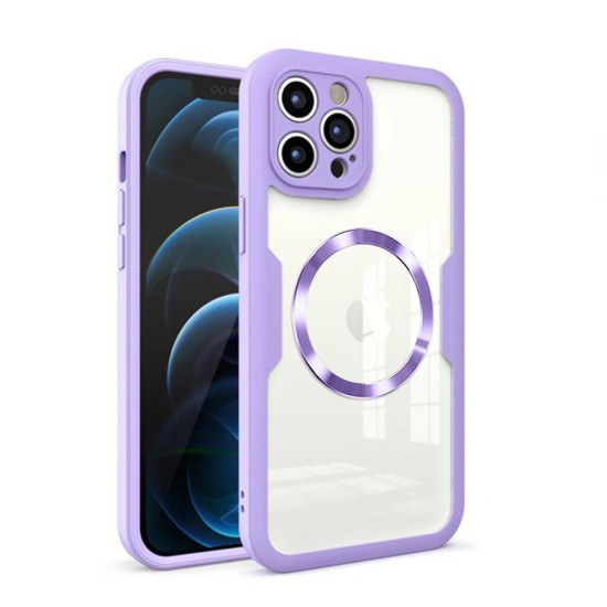 Husa pentru iPhone 12 Pro Max + Folie - Techsuit ColorVerse MagSafe 360 Series - Purple