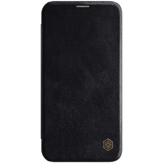 Husa pentru iPhone 12 Pro Max - Nillkin QIN Leather Case - Black Husa pentru iPhone 12 Pro Max - Nillkin QIN Leather Case - Black