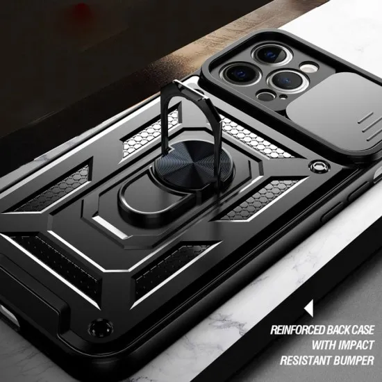 Husa pentru iPhone 12 Pro Max - Techsuit CamShield Series - Black Husa pentru iPhone 12 Pro Max - Techsuit CamShield Series - Black
