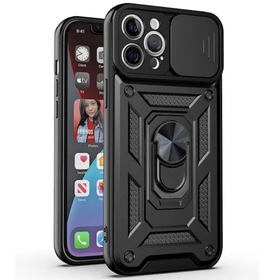 Husa pentru iPhone 12 Pro Max - Techsuit CamShield Series - Black Husa pentru iPhone 12 Pro Max - Techsuit CamShield Series - Black