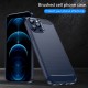 Husa pentru iPhone 12 Pro Max - Techsuit Carbon Silicone - Blue