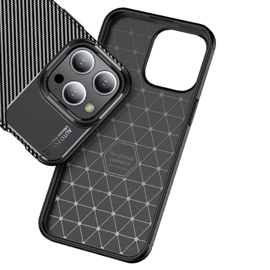 Husa pentru iPhone 12 Pro Max - Techsuit CarbonFiber - Black