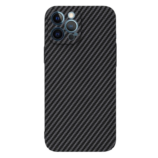 Husa pentru iPhone 12 Pro Max - Techsuit Carbonite FiberShell - Black