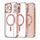 Husa pentru iPhone 12 Pro Max - Techsuit Luxury Glitter MagSafe - Rose Gold