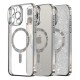 Husa pentru iPhone 12 Pro Max - Techsuit Luxury Glitter MagSafe - Silver