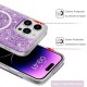 Husa pentru iPhone 12 Pro Max - Techsuit Sparkly Glitter MagSafe - Purple