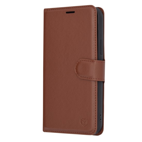 Husa pentru iPhone 12 Pro - Techsuit Leather Folio - Brown