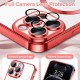 Husa pentru iPhone 12 Pro - Techsuit Luxury Crystal MagSafe - Red