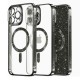 Husa pentru iPhone 12 Pro - Techsuit Luxury Glitter MagSafe - Black