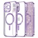 Husa pentru iPhone 12 Pro - Techsuit Luxury Glitter MagSafe - Light Purple