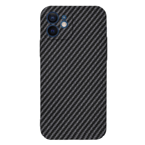 Husa pentru iPhone 12 - Techsuit Carbonite FiberShell - Black