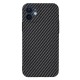 Husa pentru iPhone 12 - Techsuit Carbonite FiberShell - Black