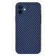 Husa pentru iPhone 12 - Techsuit Carbonite FiberShell - Cyan