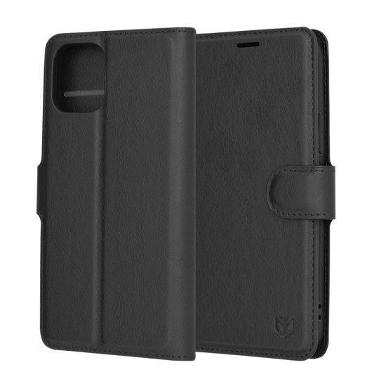 Husa pentru iPhone 12 - Techsuit Leather Folio - Black